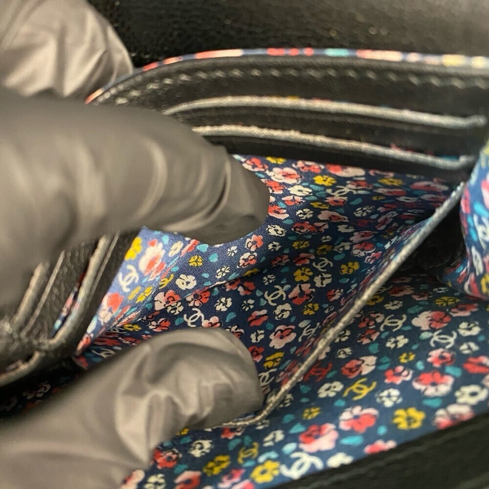 CHANEL Black Leather Logo Wallet - Picture 9 of 10